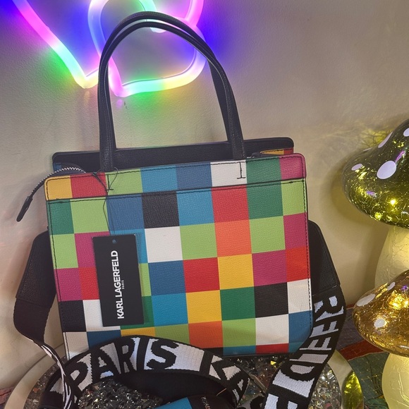NWT - Karl Lagerfeld Paris Maybelle Satchel. - Picture 2 of 11